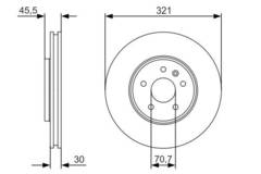 Bremžu disks 0986479667