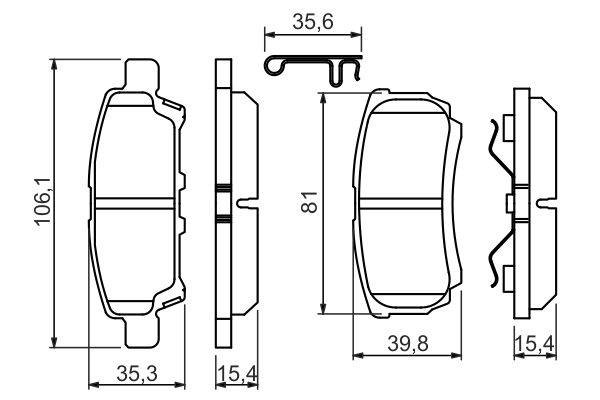 Bremžu kluči Bosch 0986494502