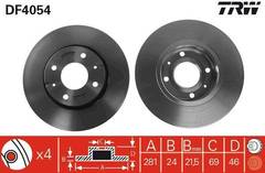 Bremžu disks DF4054