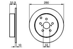 Bremžu disks 0986479242