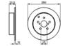 Bremžu disks 0986479242