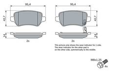 Bremžu kluči Bosch 0986424646