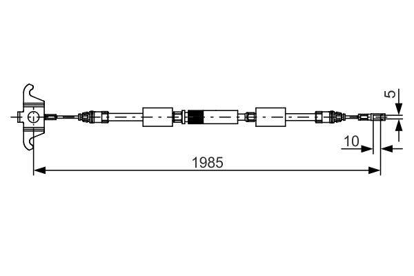 Bremžu trose Bosch 1987482128