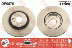Bremžu disks DF6676S