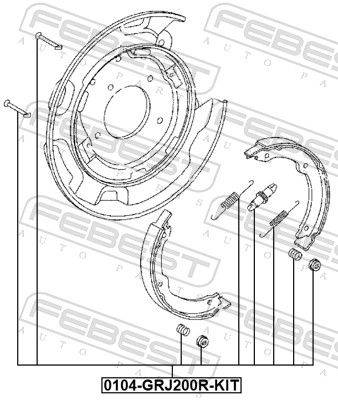 Atsperīšu kompl. 0104-GRJ200R-KIT