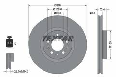 Bremžu disks 92126603