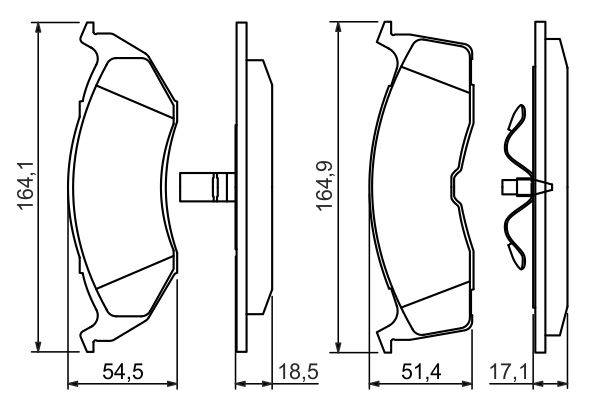 Bremžu kluči Bosch 0986424363