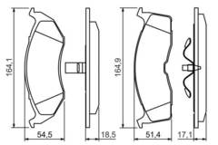 Bremžu kluči Bosch 0986424363