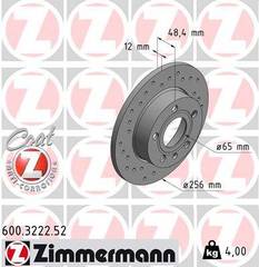 Bremžu disks 600.3222.52