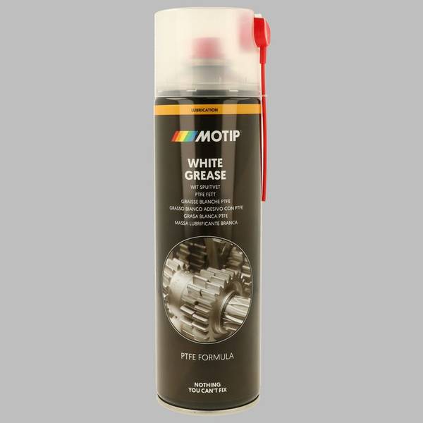 White Grease Spray Black 500ml 090204