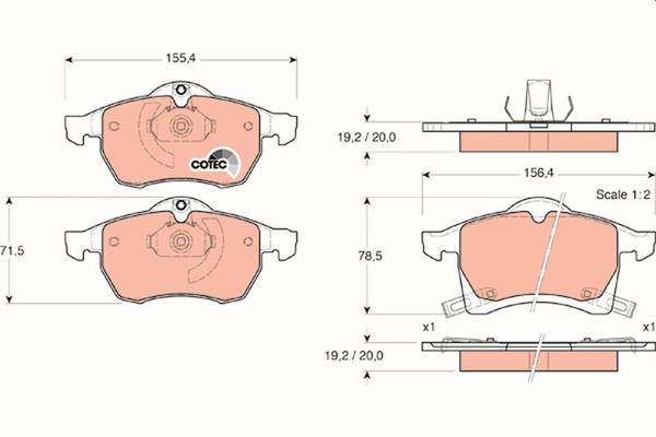 Bremžu kluči GDB1350