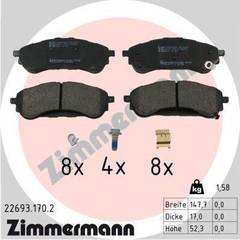 Bremžu uzliku kompl., Disku bremzes
