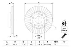 Bremžu disks 0986479779