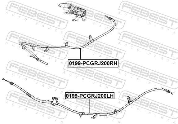 Bremžu trose 0199-PCGRJ200RH