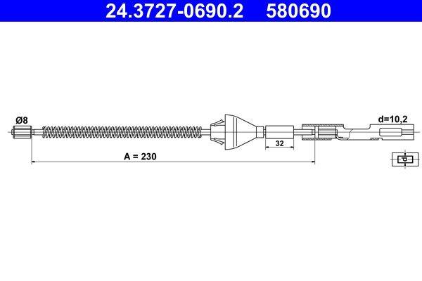 Bremžu trsoe 24.3727-0690.2