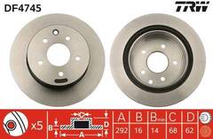 Bremžu disks DF4745