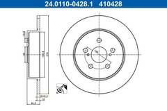 Bremžu disks 24.0110-0428.1