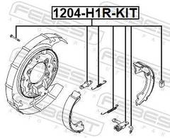 Stāvbremžu remkomplekts 1204-H1R-KIT