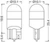 Spuldze 2825DWNB-2HFB W5W Led 1W 12V