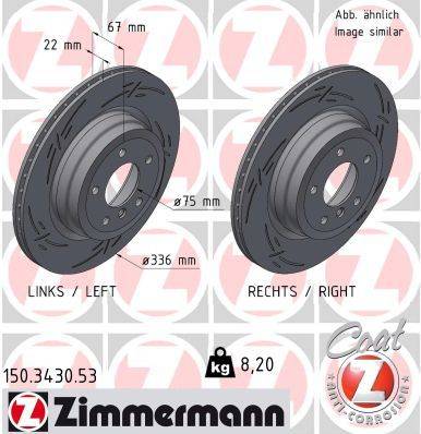 Bremžu disks 150.3430.53