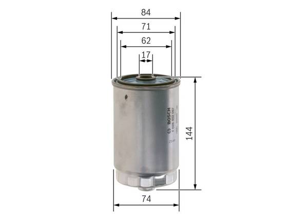Degvielas filtrs Bosch F026402097
