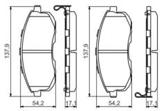 Bremžu kluči Bosch 0986494572