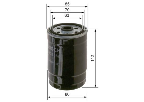 Degvielas filtrs Bosch F026402362