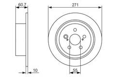 Bremžu disks Bosch 0986479613