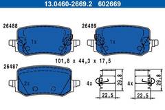 Bremžu uzliku kompl., Disku bremzes