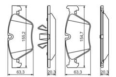 Bremžu kluči Bosch 0986494117
