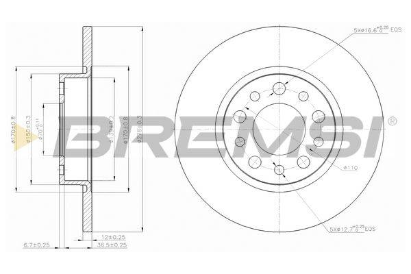 Bremžu disks CD7452S