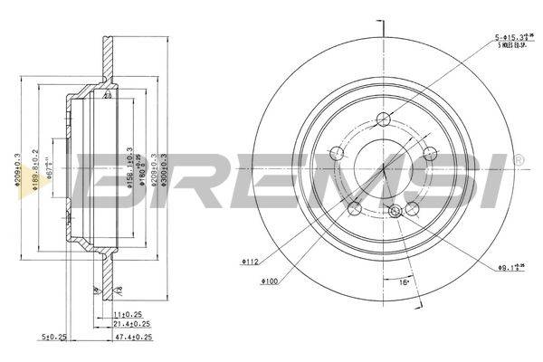 Bremžu disks CD7675S