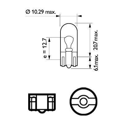 Spuldze Philips 12961XVPB2 W5W