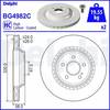 Bremžu disks BG4982C