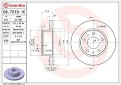 Bremžu disks 08.7219.10