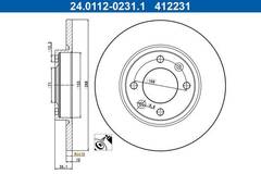 Bremžu disks 24.0112-0231.1