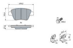 Bremžu uzliku kompl., Disku bremzes