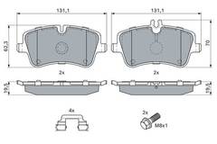 Bremžu uzliku kompl., Disku bremzes