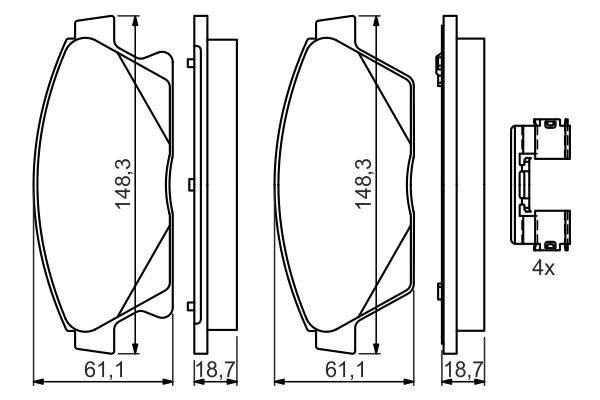 Bremžu uzliku kompl., Disku bremzes