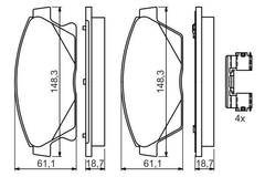 Bremžu uzliku kompl., Disku bremzes