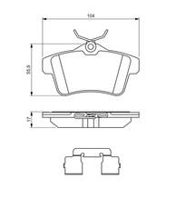 Bremžu uzliku kompl., Disku bremzes