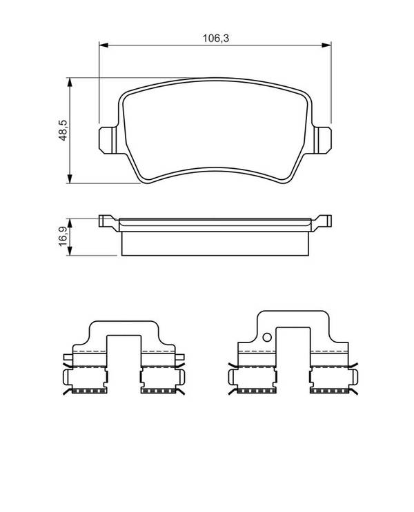 Bremžu uzliku kompl., Disku bremzes