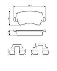 Bremžu uzliku kompl., Disku bremzes