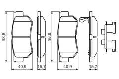 Bremžu uzliku kompl., Disku bremzes
