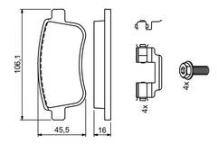 Bremžu uzliku kompl., Disku bremzes