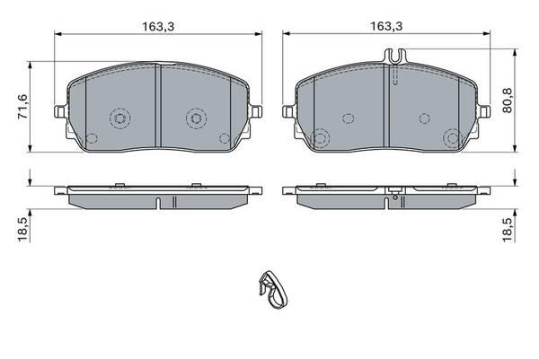 Bremžu uzliku kompl., Disku bremzes
