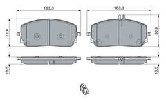 Bremžu uzliku kompl., Disku bremzes