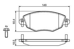 Bremžu uzliku kompl., Disku bremzes