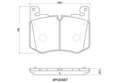 Bremžu uzliku kompl., Disku bremzes