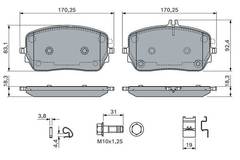Bremžu uzliku kompl., Disku bremzes